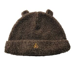 GAP Taupe Knit Beanie with Bear Ears